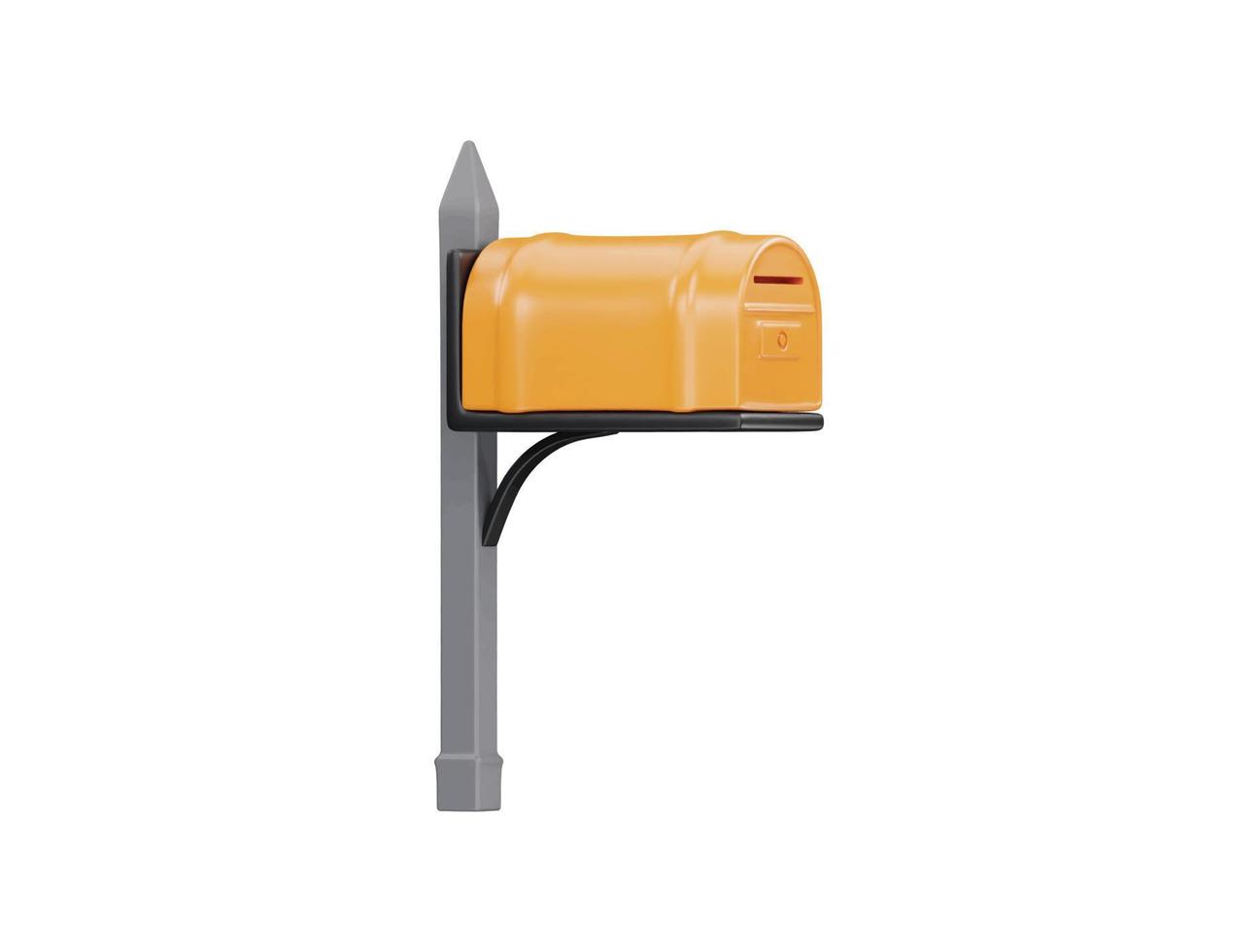 Mail box with 3d vector icon cartoon minimal style