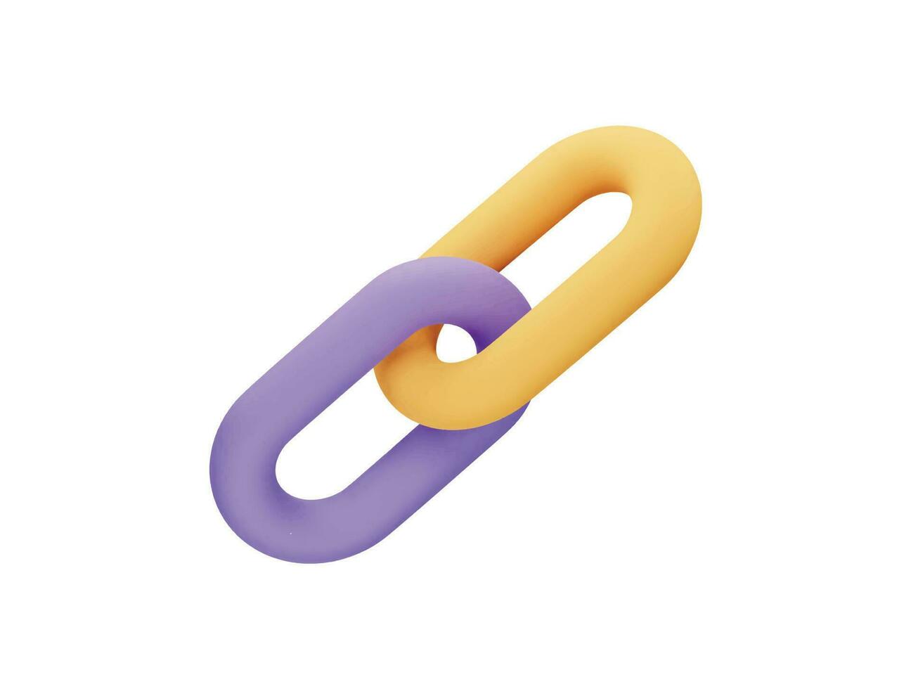 connect chain multimedia user interface icon 3d rendering vector