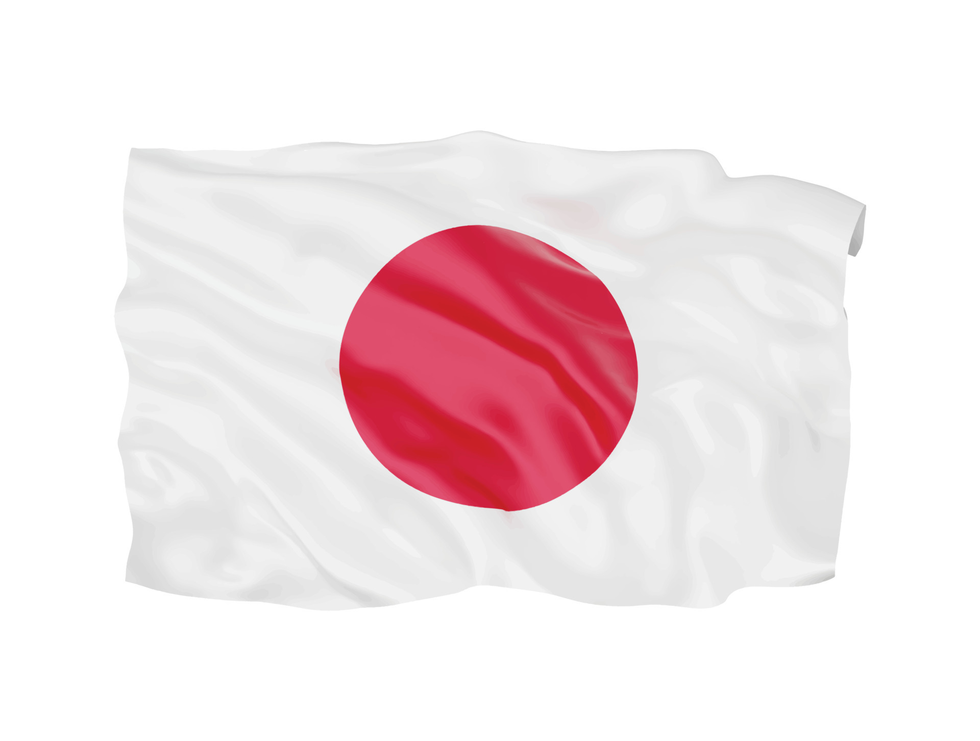 3d Japan flag national sign symbol 16650706 Vector Art at Vecteezy