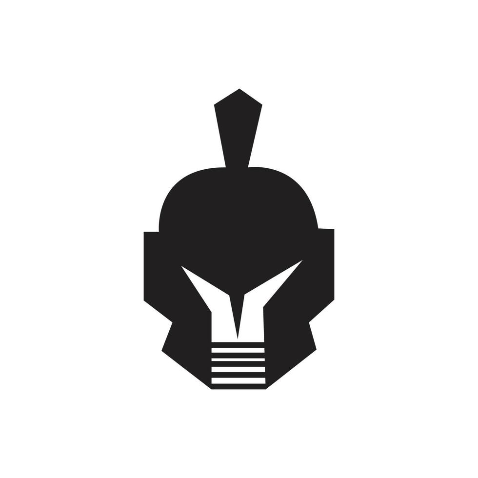 plantilla de logotipo de gladiador espartano vector