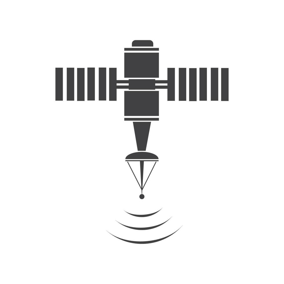 Satellite icon, transmission vector illustration