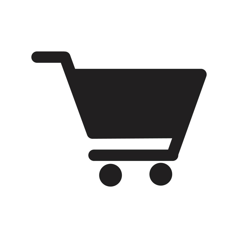 plantilla de diseño de ilustración de icono de vector de carrito de compras