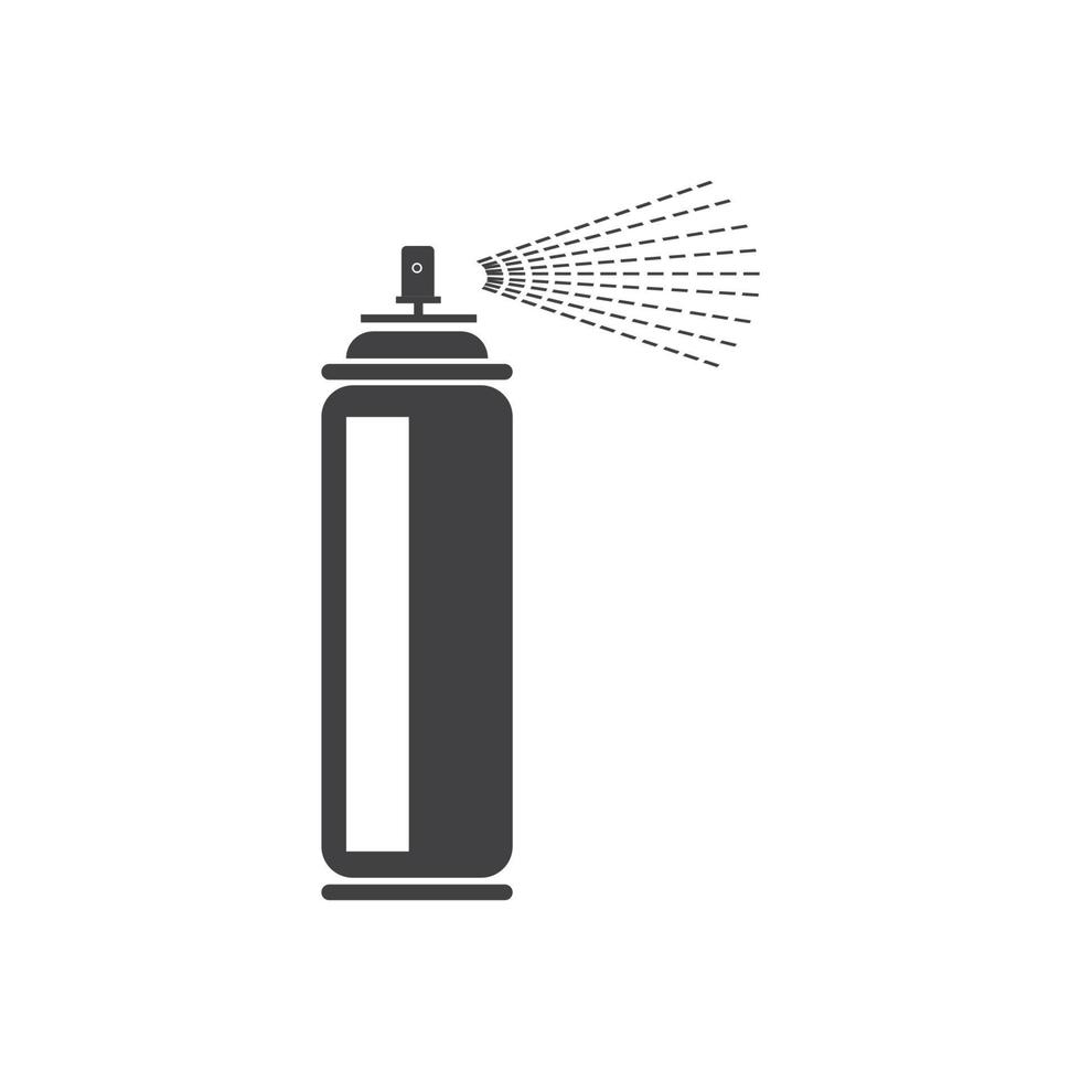 diseño de plantilla de logotipo de icono de ilustración de vector de pintura en aerosol