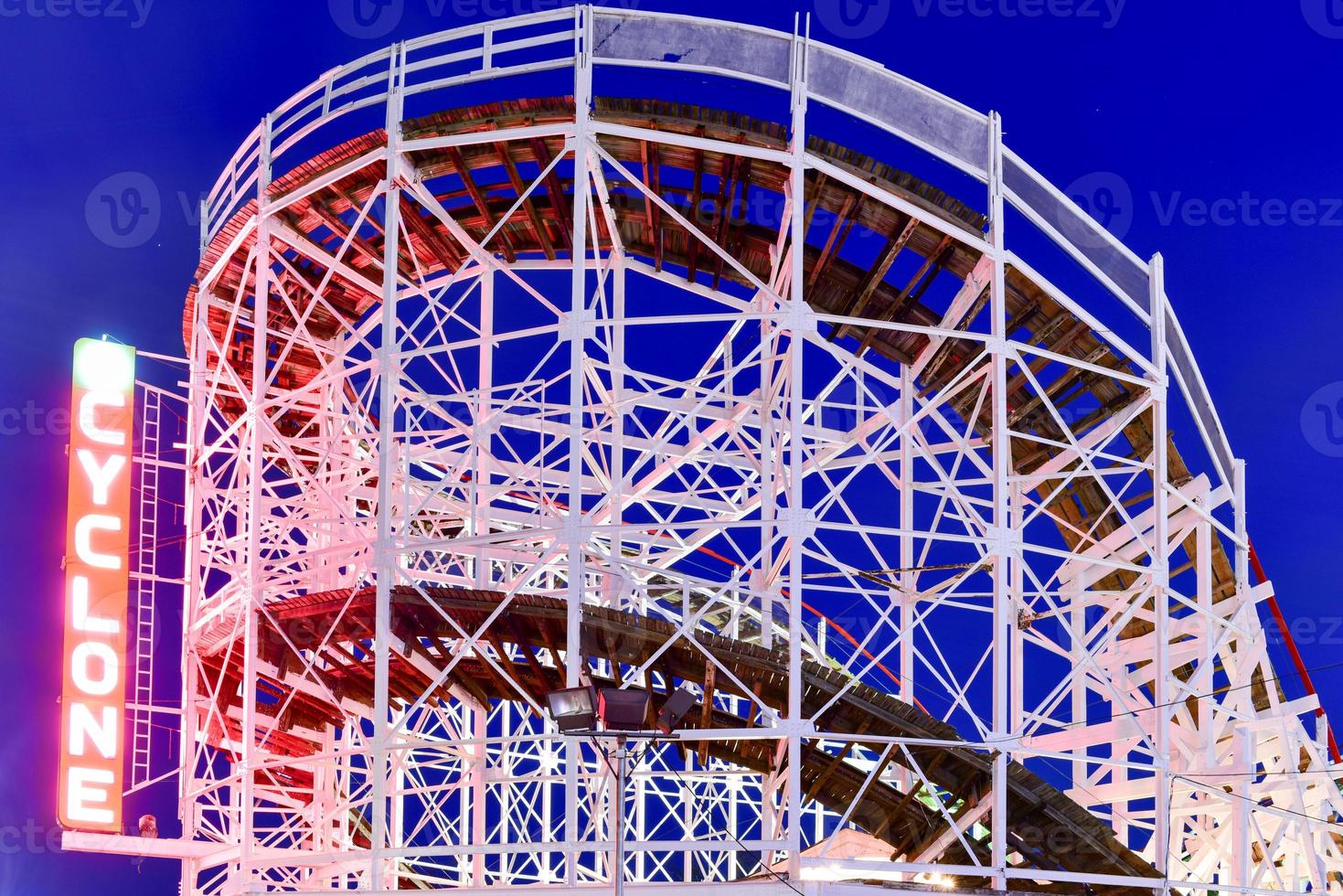 Cyclone Rollercoaster in Coney Island, Brooklyn, New York City. photo