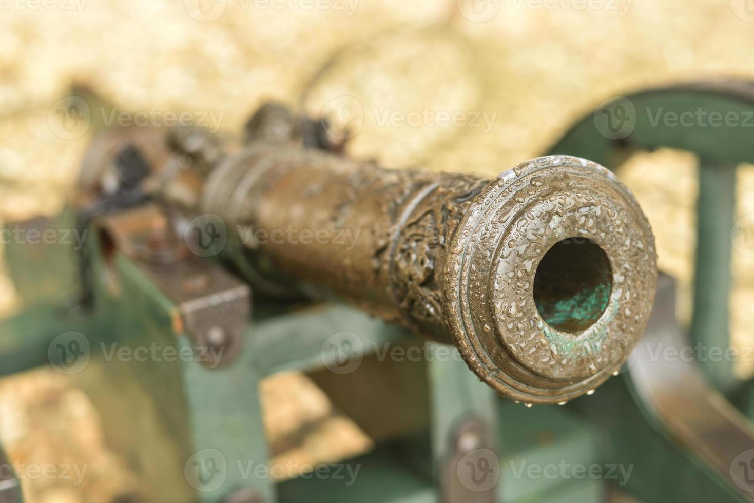 pequeño cañón en el palacio arkhangelskoye, rusia foto