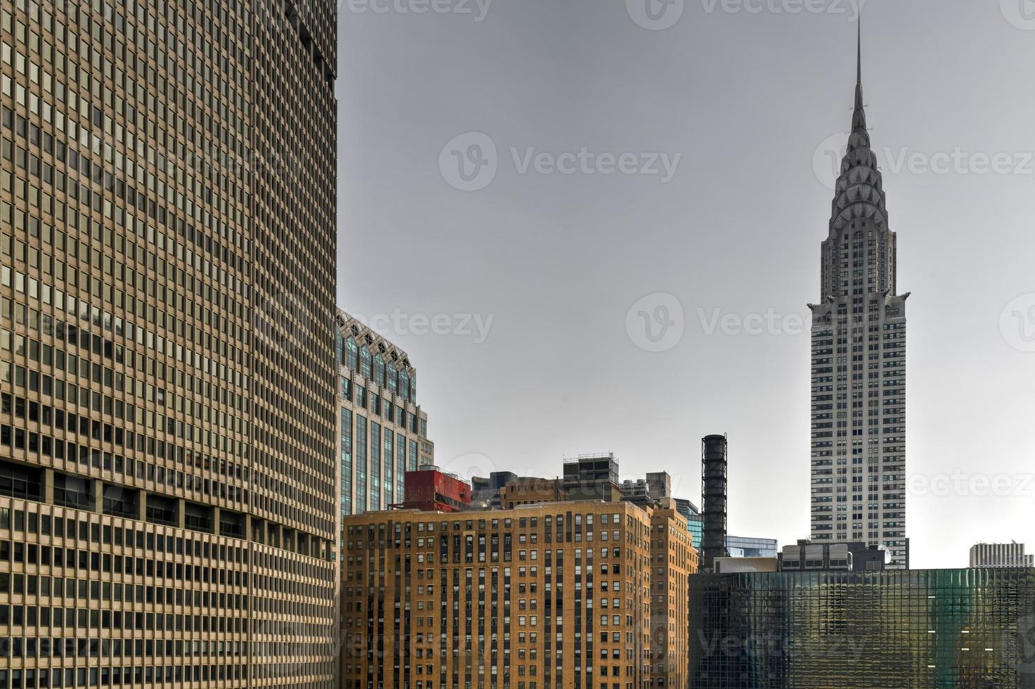 View of skyscrapers along the New York City skyline during the day. photo