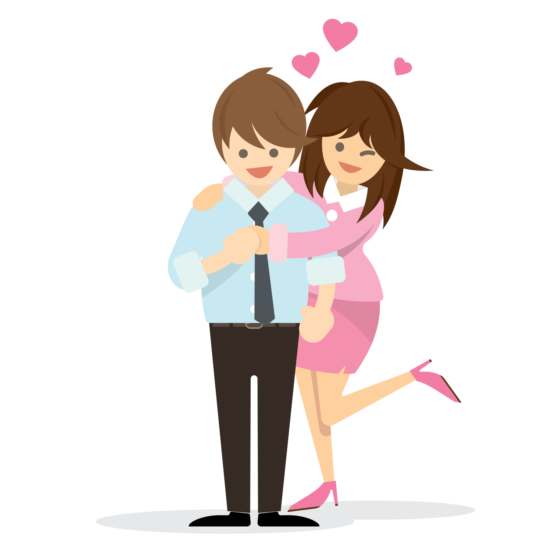 Free Illustration Of Happy Couple Isolated With Office Clothes Smiling free-illustration-of-happy-couple-isolated-with-office-clothes-smiling