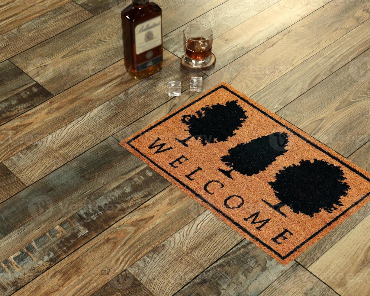 Designer Welcome Entry Doormat photo