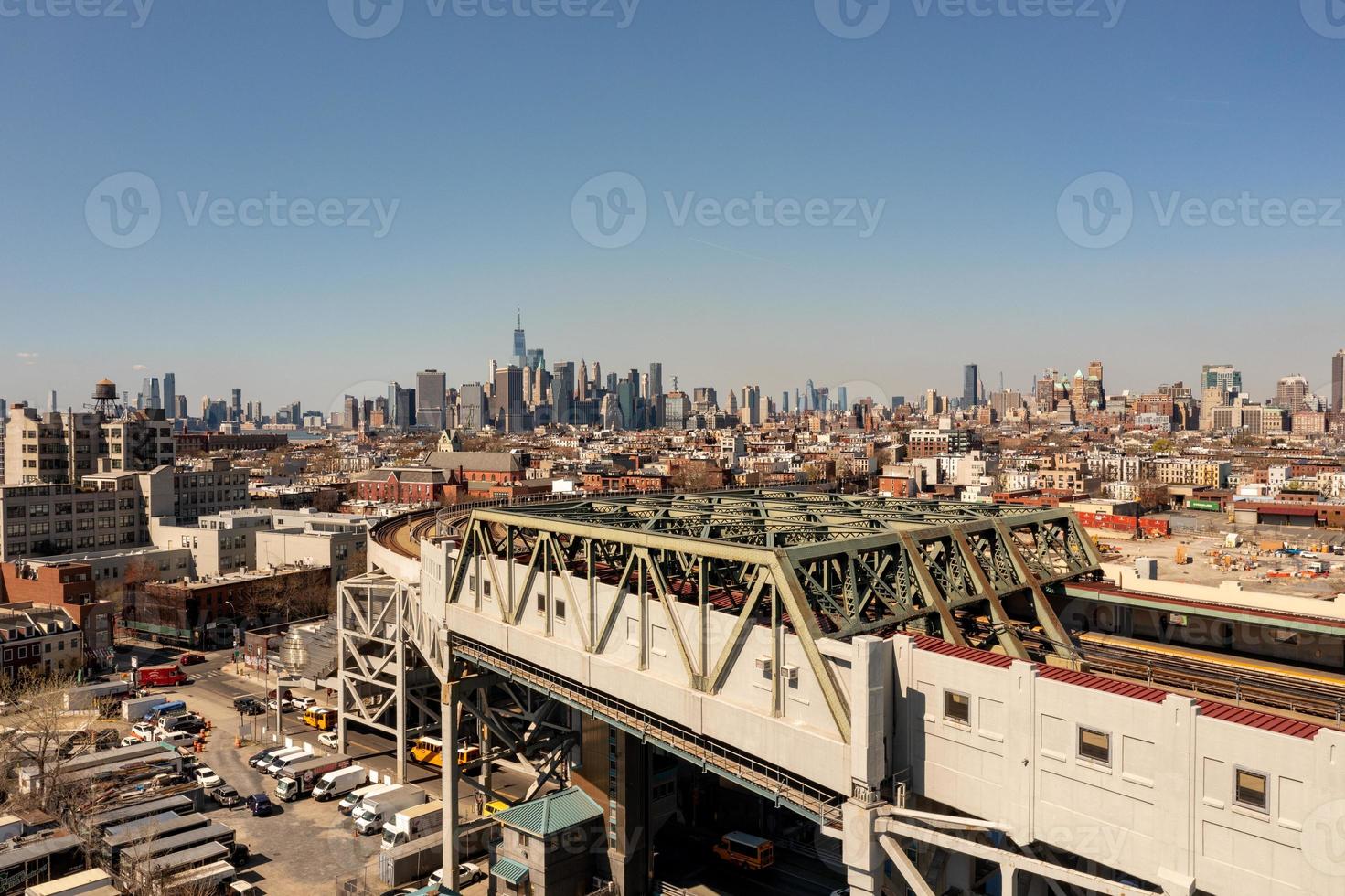 Ninth Street Bridge at the Smith and 9th Street Subway station in the Gowanus neighborhood of Brooklyn, New York. photo