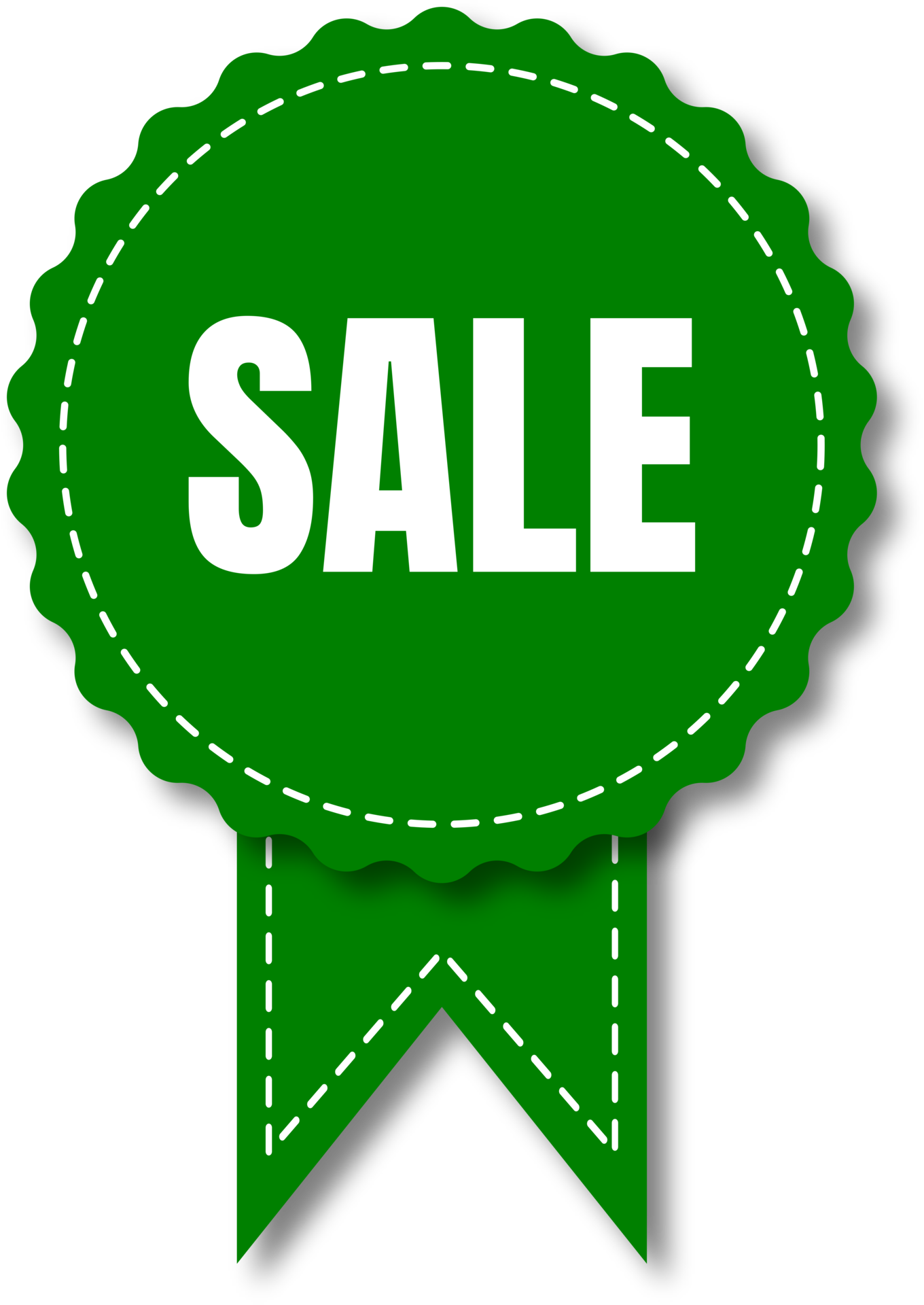 green and white sale labels 16652802 PNG