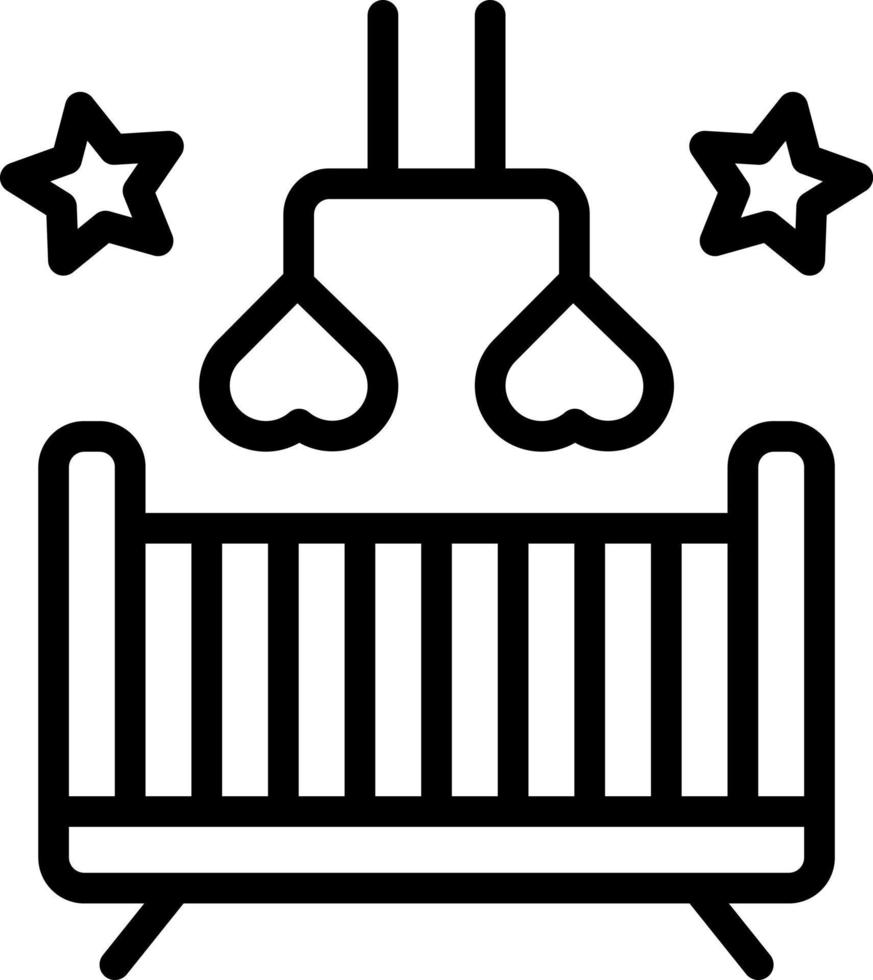 line icon for nursery vector