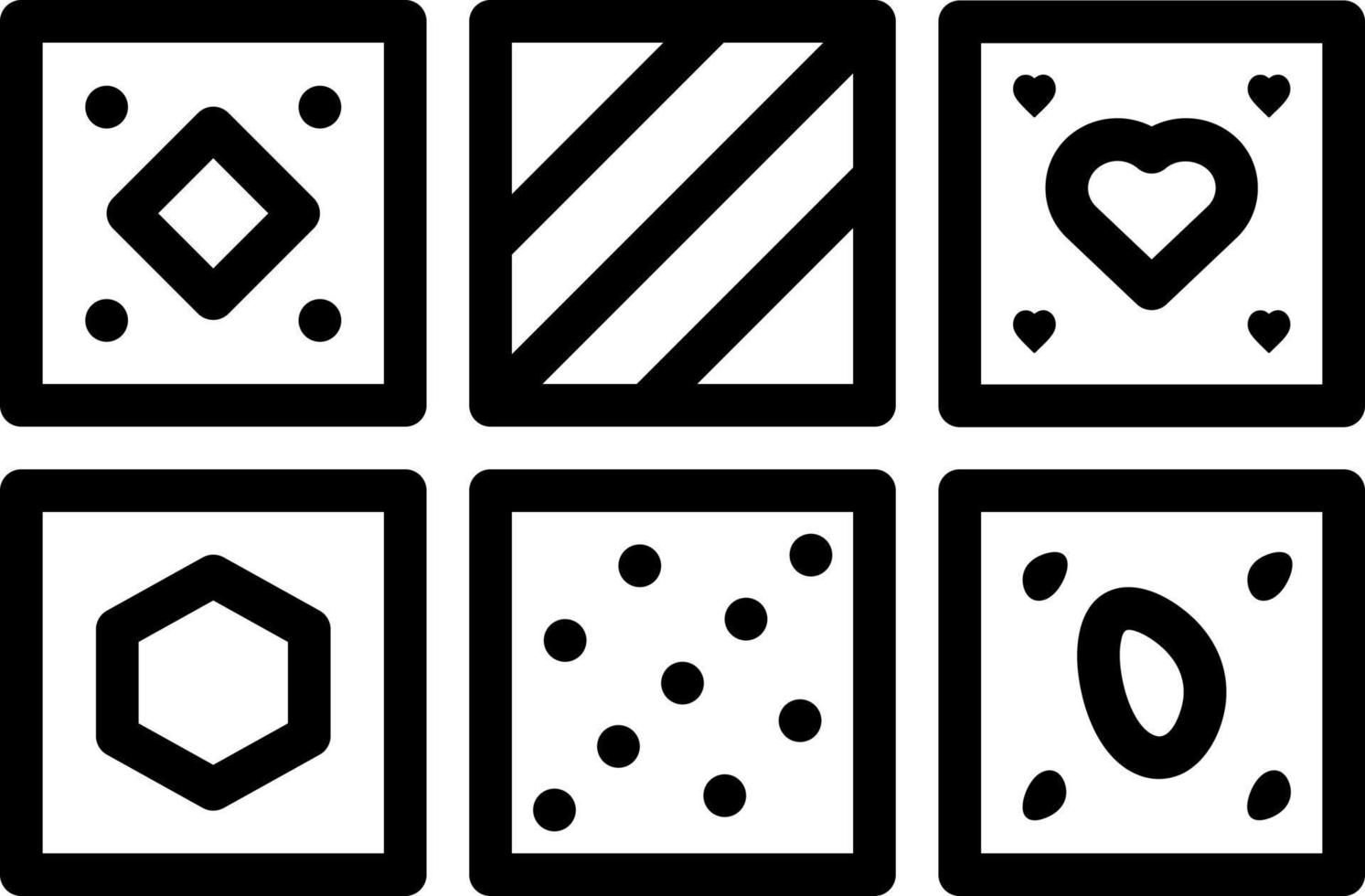 line icon for tiles vector