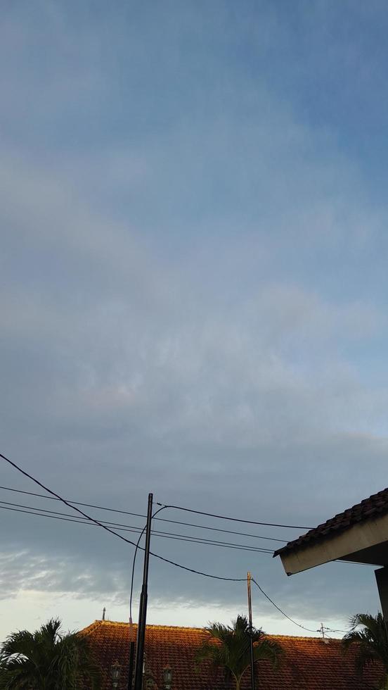 cloudy weather and internet pole photo