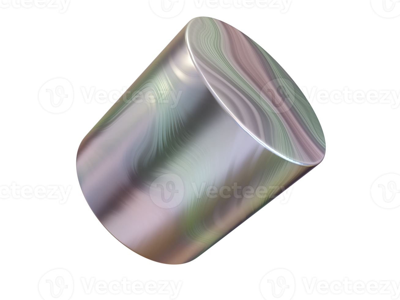 3d shape, Rainbow geometric figure. 3d render. png