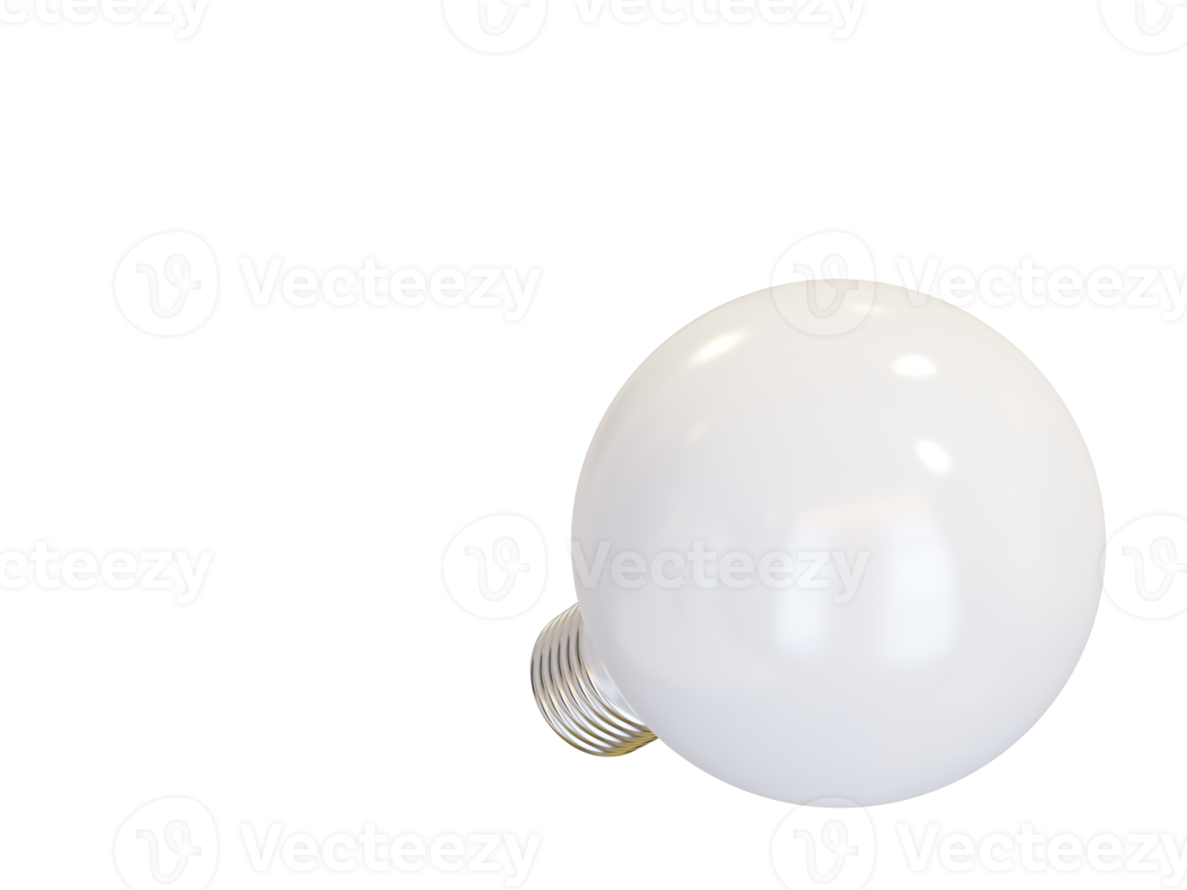 White light bulb. 3d render 16653709 PNG
