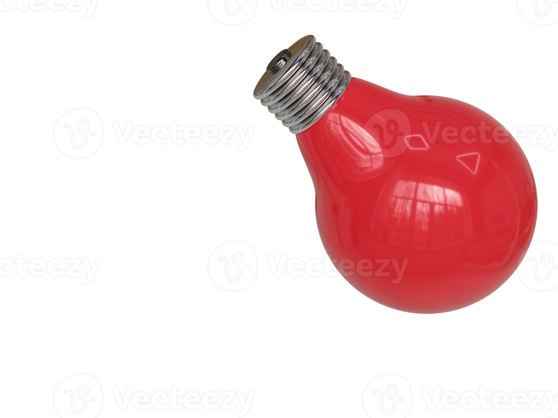 Free Red Light Bulb 3d Render 16653715 Png With Transparent Background