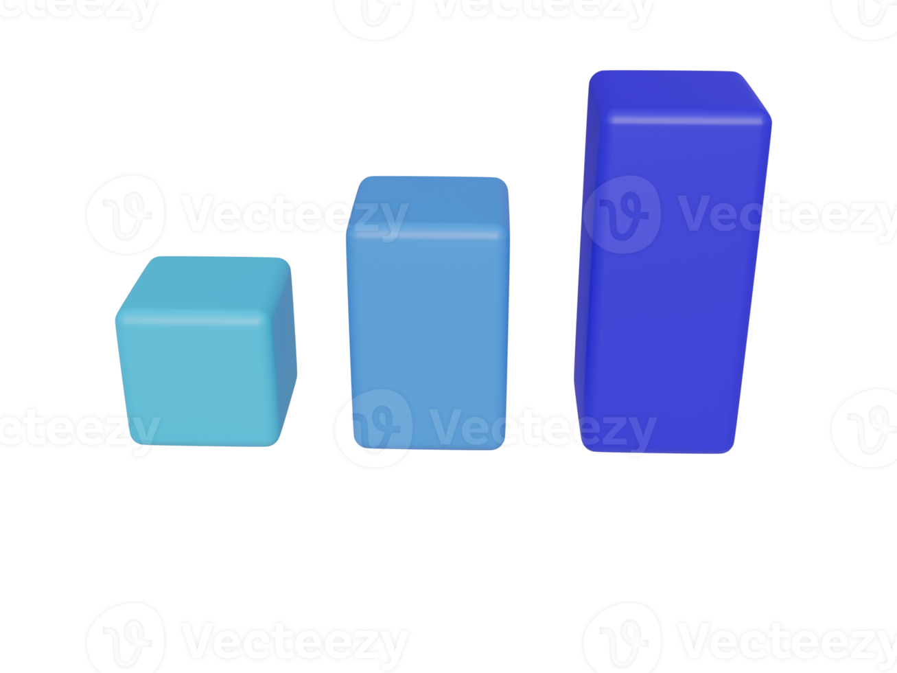 Color Bar Chart. 3d render. 16653768 PNG
