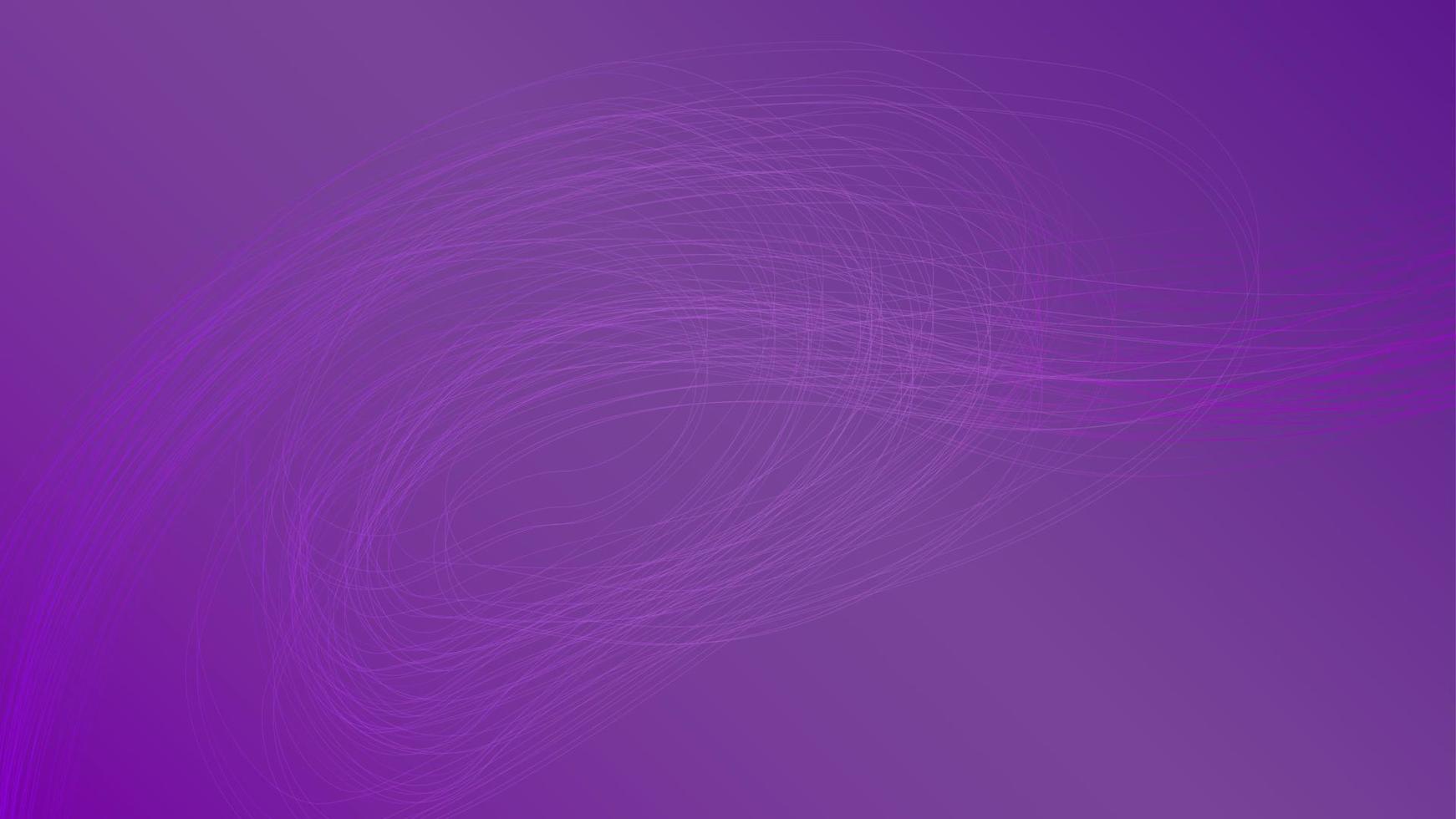 vector ondas suaves sobre fondo morado oscuro. telón de fondo de diseño de tecnología futurista con transición de degradado púrpura.