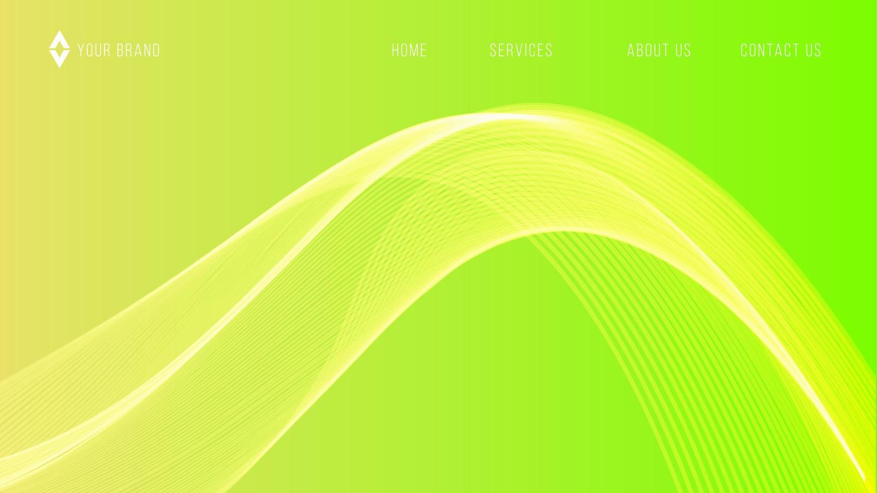 Green yellow abstract background. geometric shapes composition web page. Vector illustration