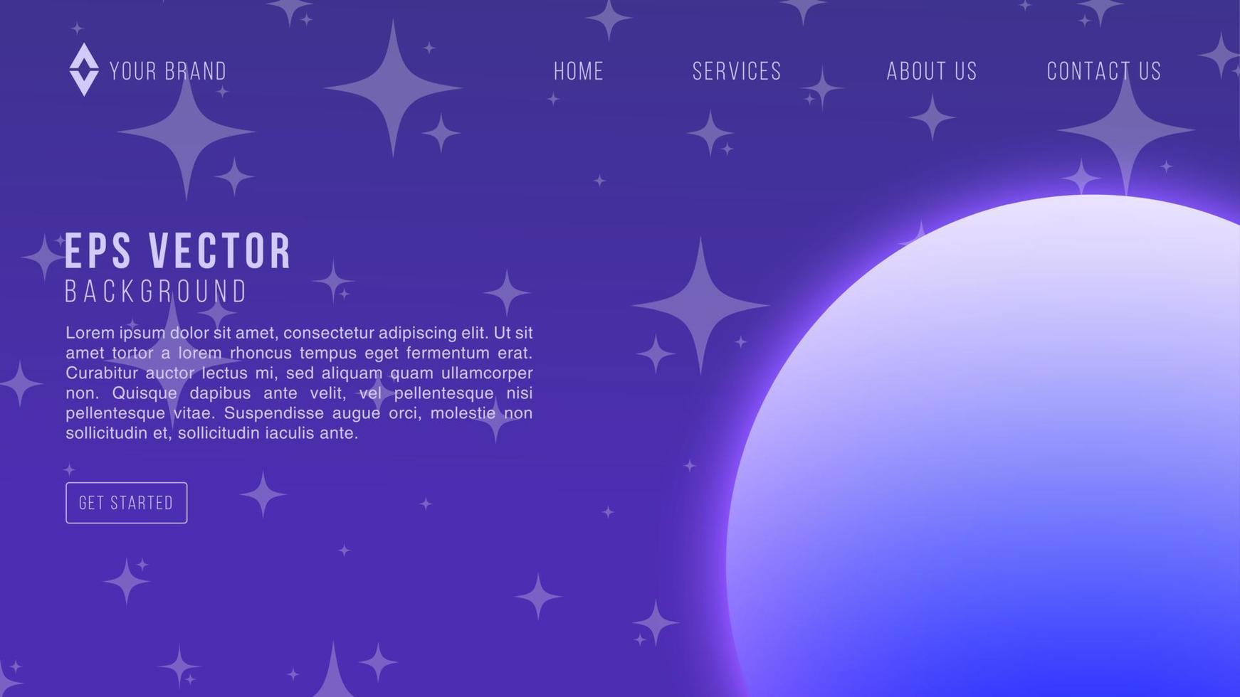 Vector scary illustration of night sky eps 10 background