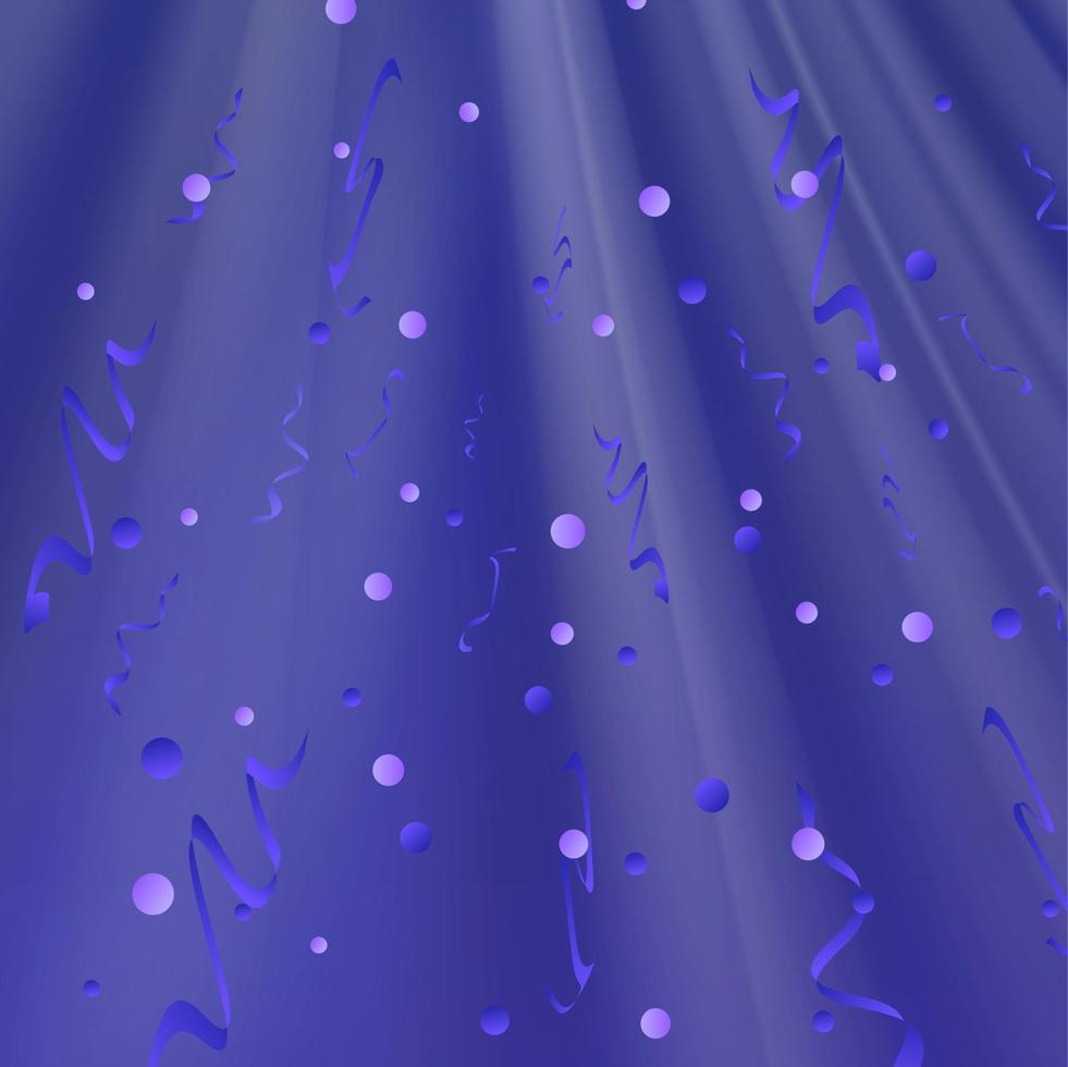 Night shining starry sky party background, blue space with stars vector