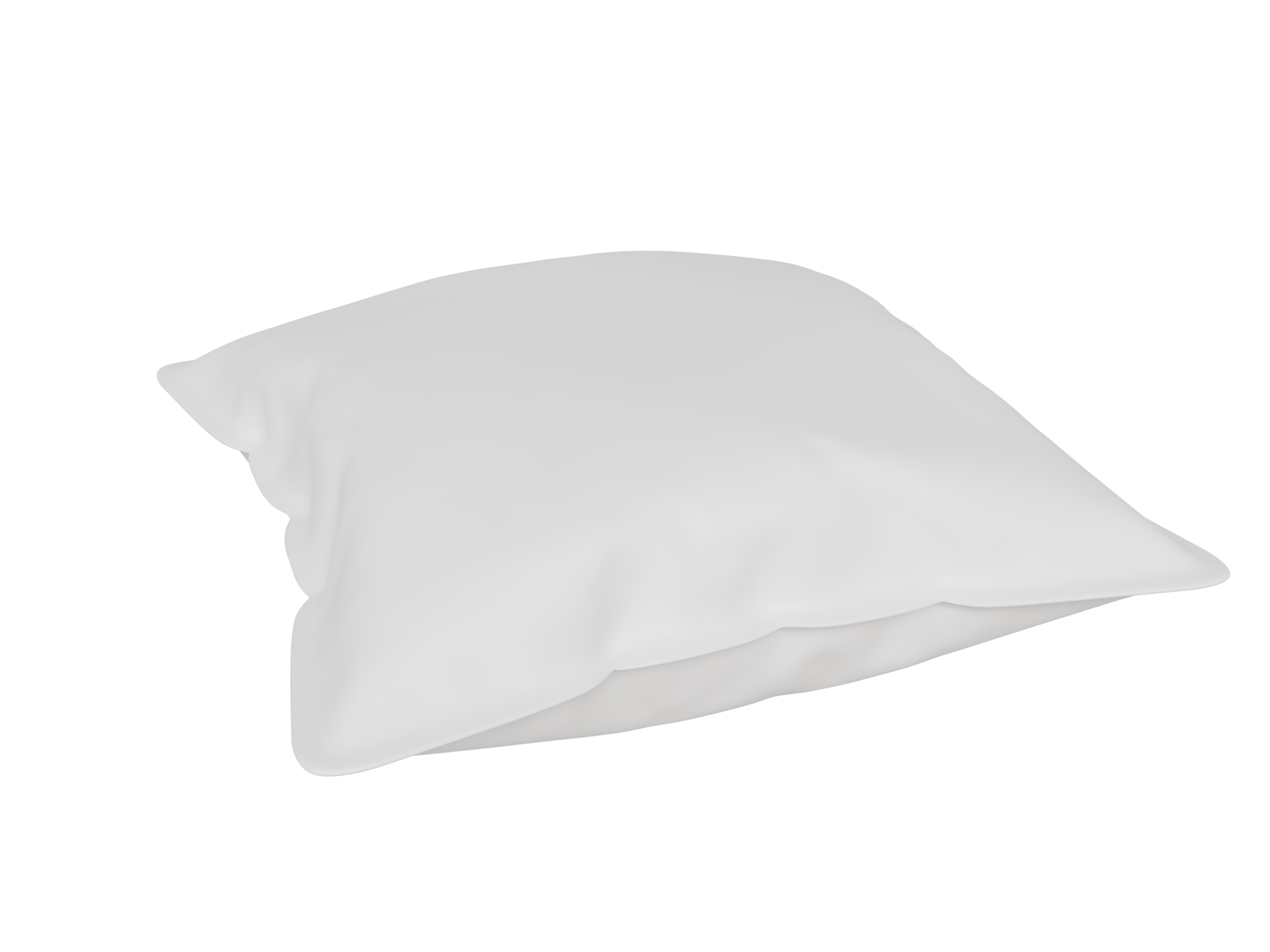 Mockup white square pillow. 3d render 16653930 PNG