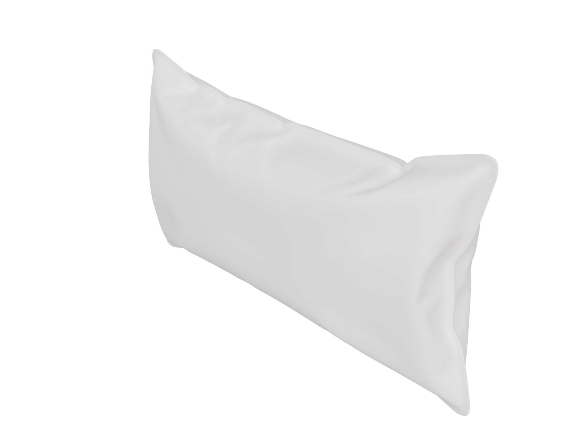 Mockup white rectangular pillow. 3d render 16653942 PNG