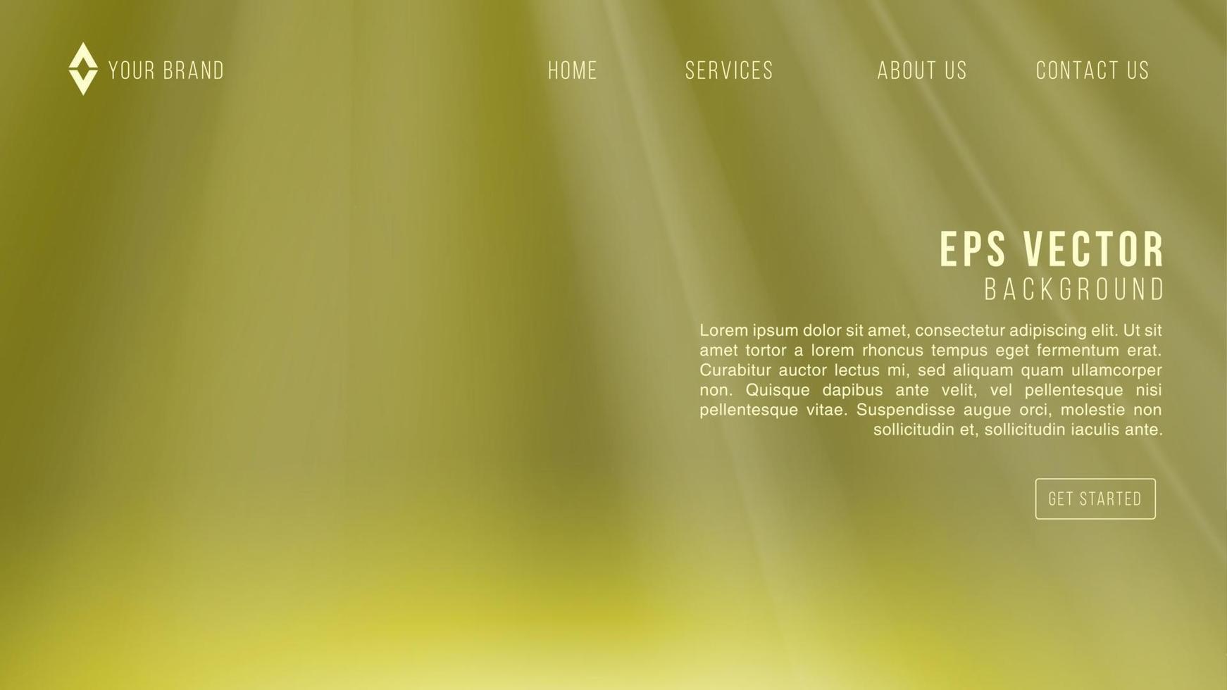 Brown and yellow minimalism background in large web page screen size vector