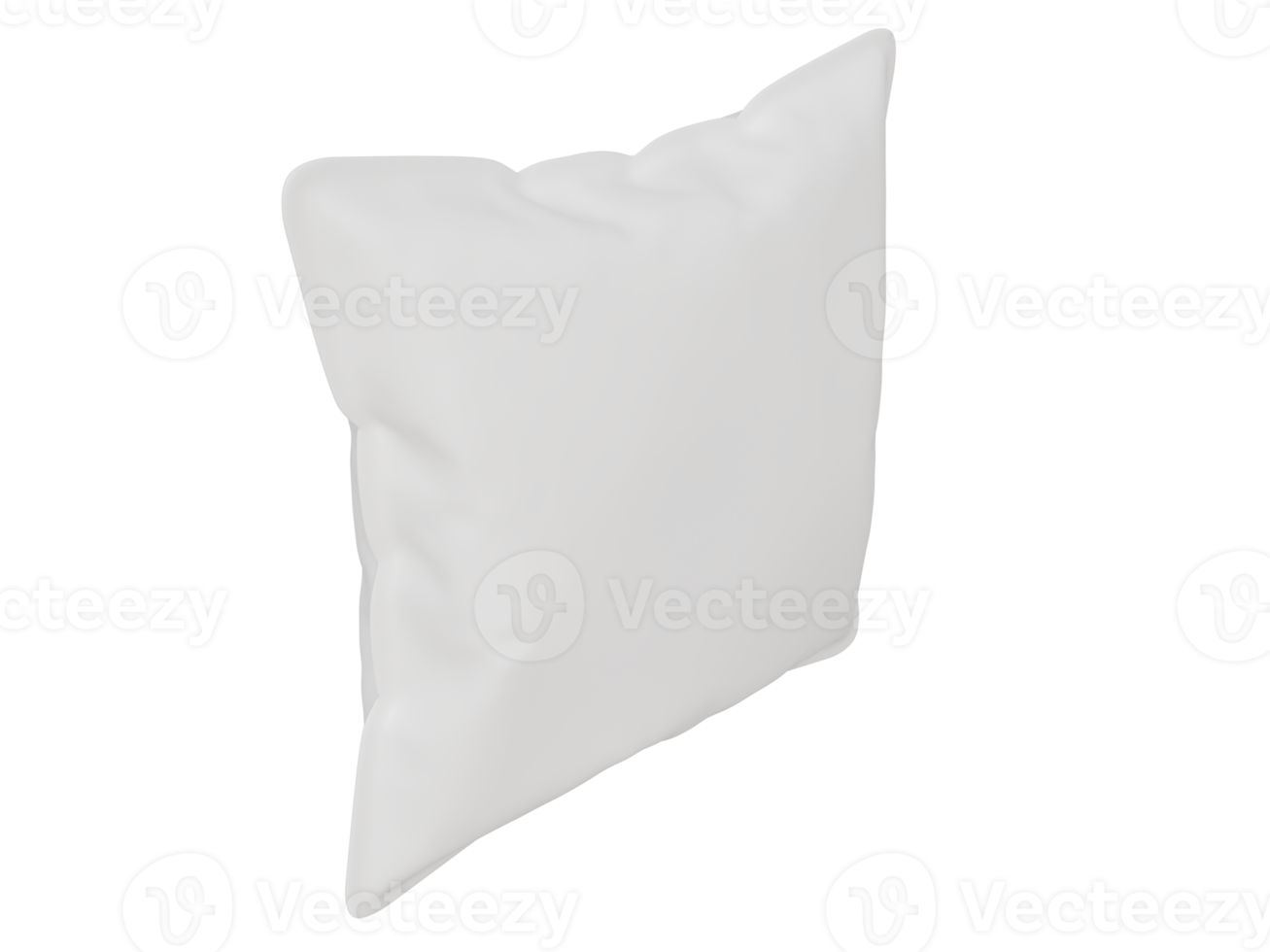 Free Mockup white square pillow. 3d render 16654034 PNG with