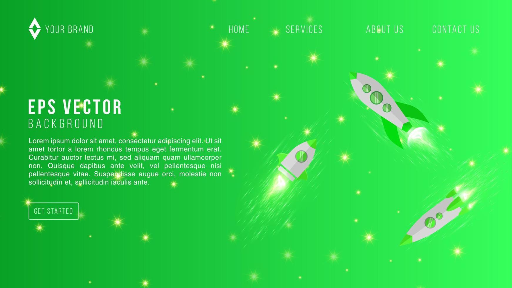 Light Green vector layout with cosmic stars web page design. Blurred decorative design in simple style with galaxy stars. Pattern for astronomy websites.