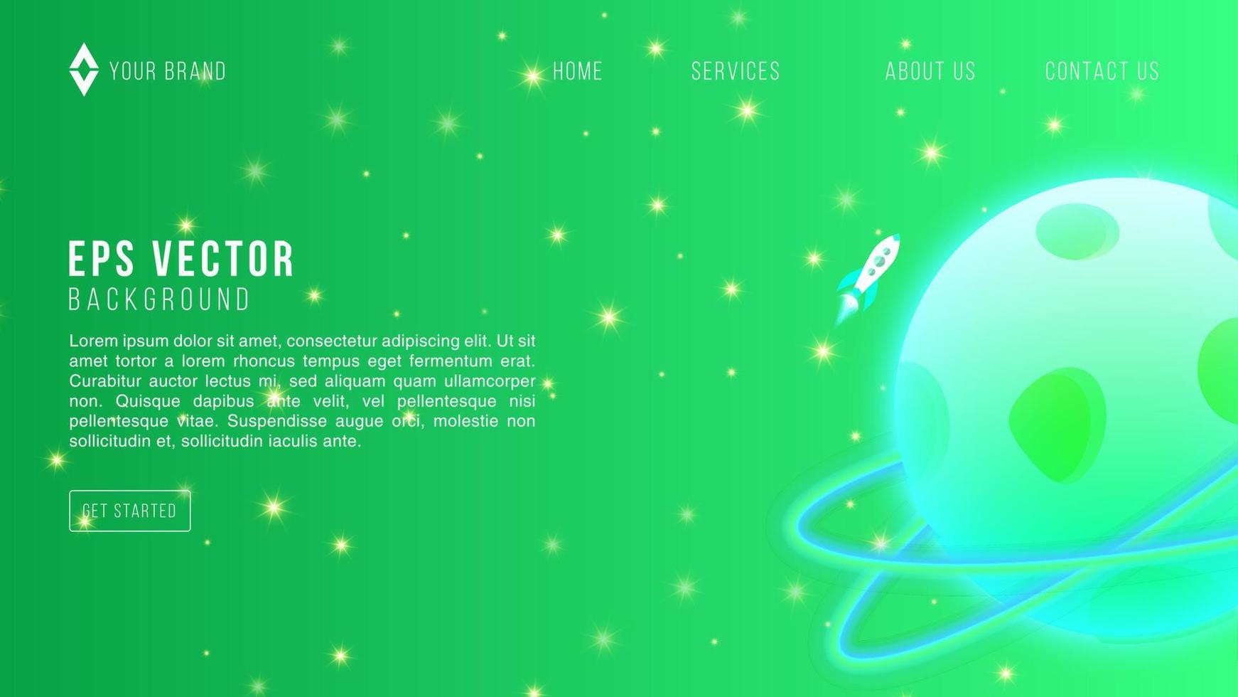 Light Green vector layout with cosmic stars web page design. Blurred decorative design in simple style with galaxy stars. Pattern for astronomy websites.