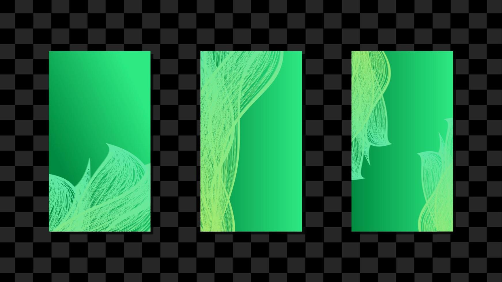 Creative green abstract background digital marketing agency social media post design template square, landscape, potrait flyer or editable web banner vector