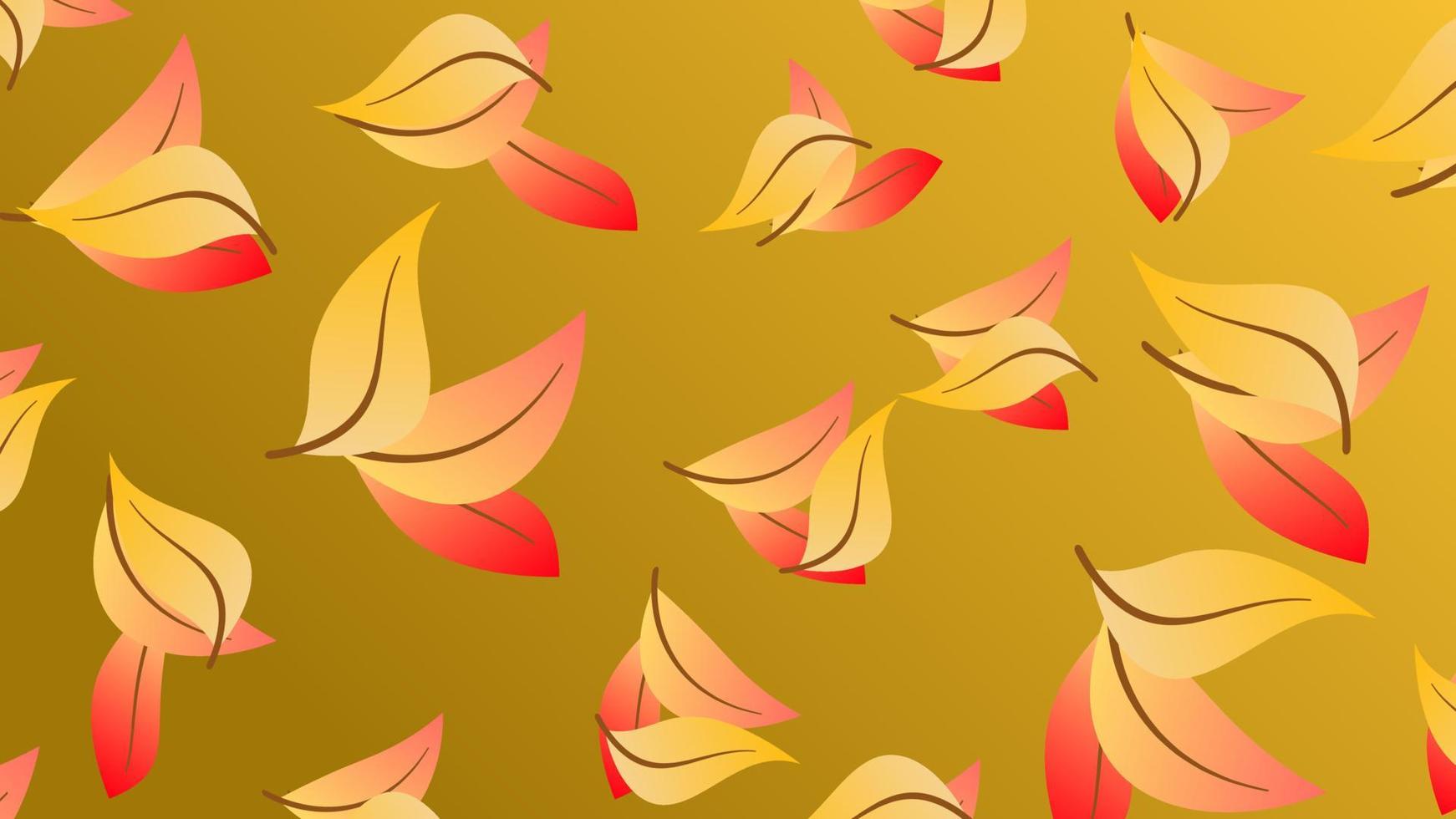 cartel abstracto de otoño naranja marrón. arte contemporáneo de moda con hojas de otoño. ilustración vectorial vector