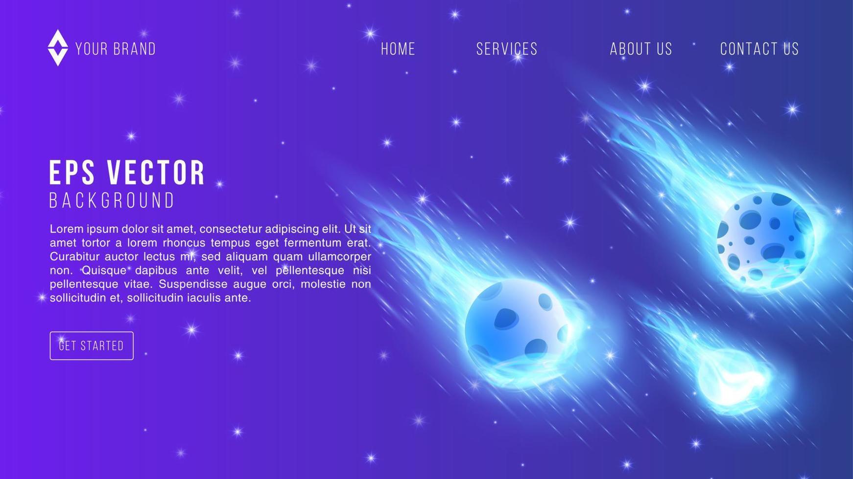 Abstract sky space background in dark blue and light blue gradient. It is suitable for landing pages, websites, banners, posters, events, etc. Vector illustration