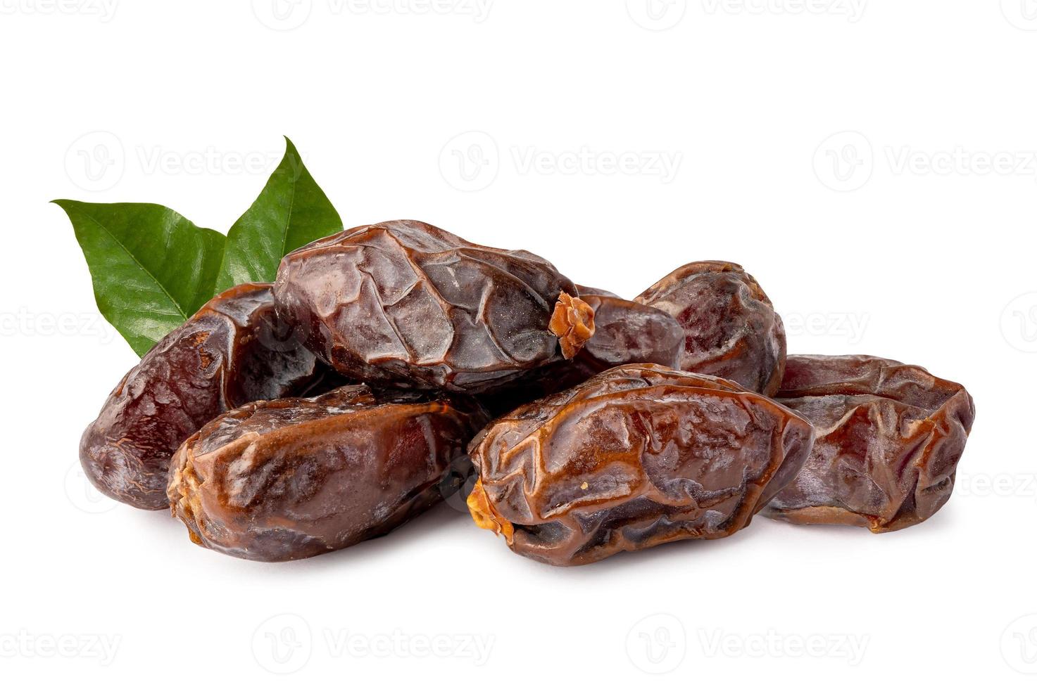 Date palm isolated on white background is a staple food of the Middle East and the Indus Valley. photo