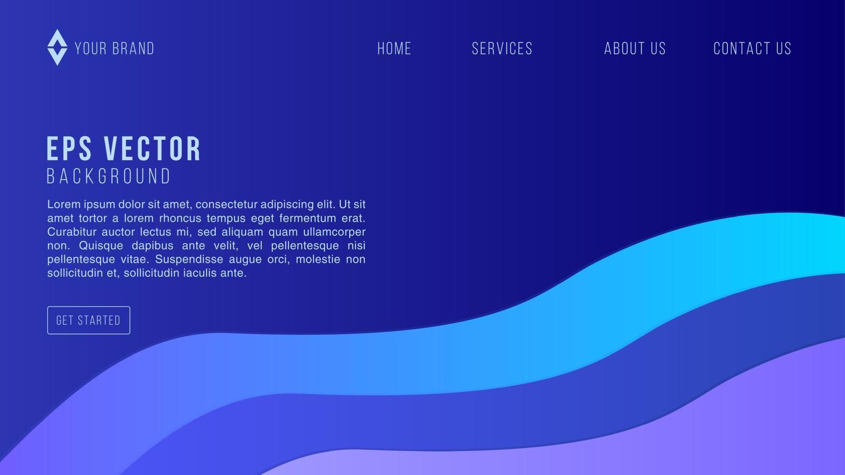 Minimalist Blue Geometric site Background Smooth, Clean Concept with