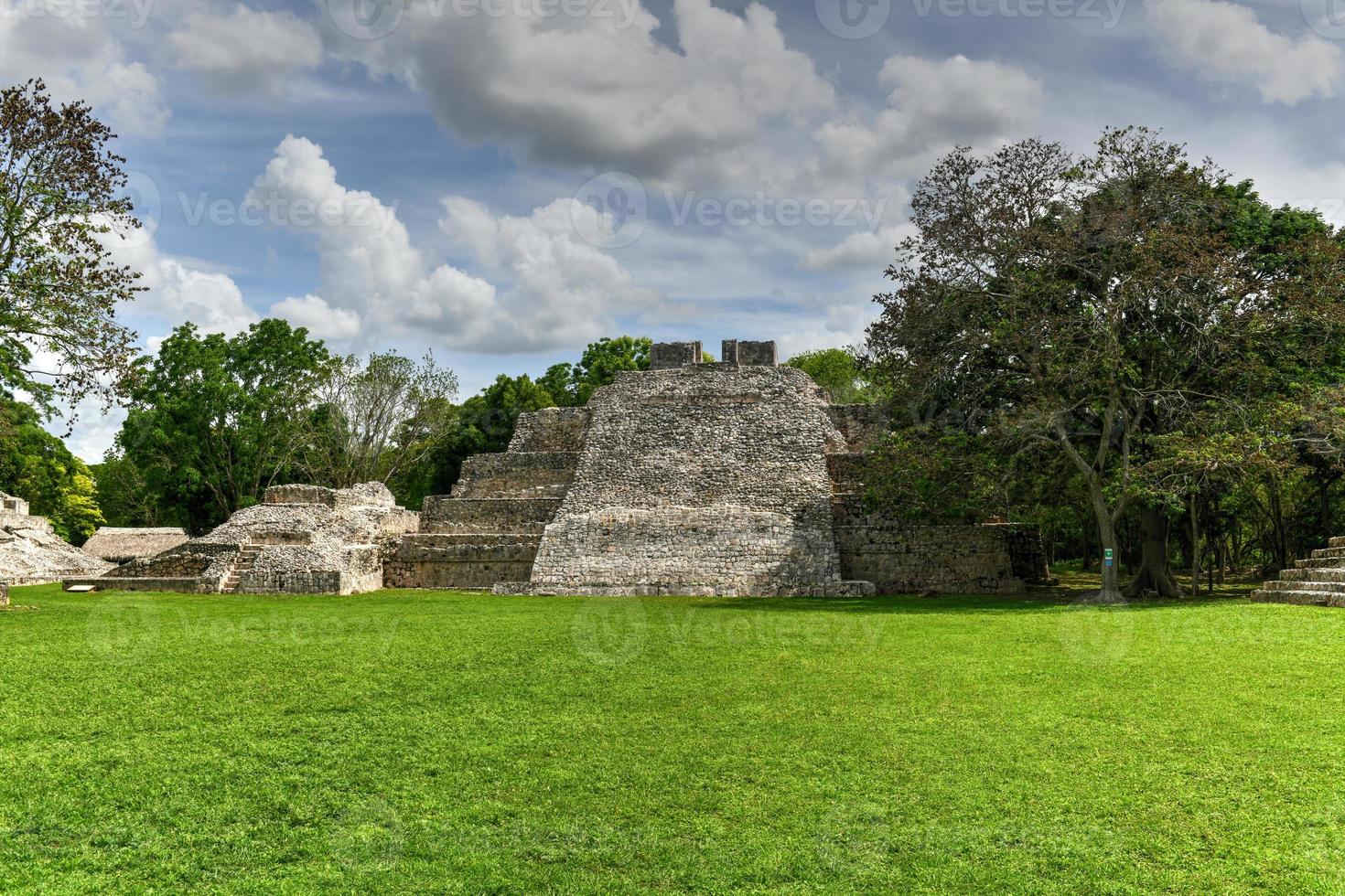 Edzna is a Maya archaeological site in the north of the Mexican state of Campeche. Temple of the south. photo