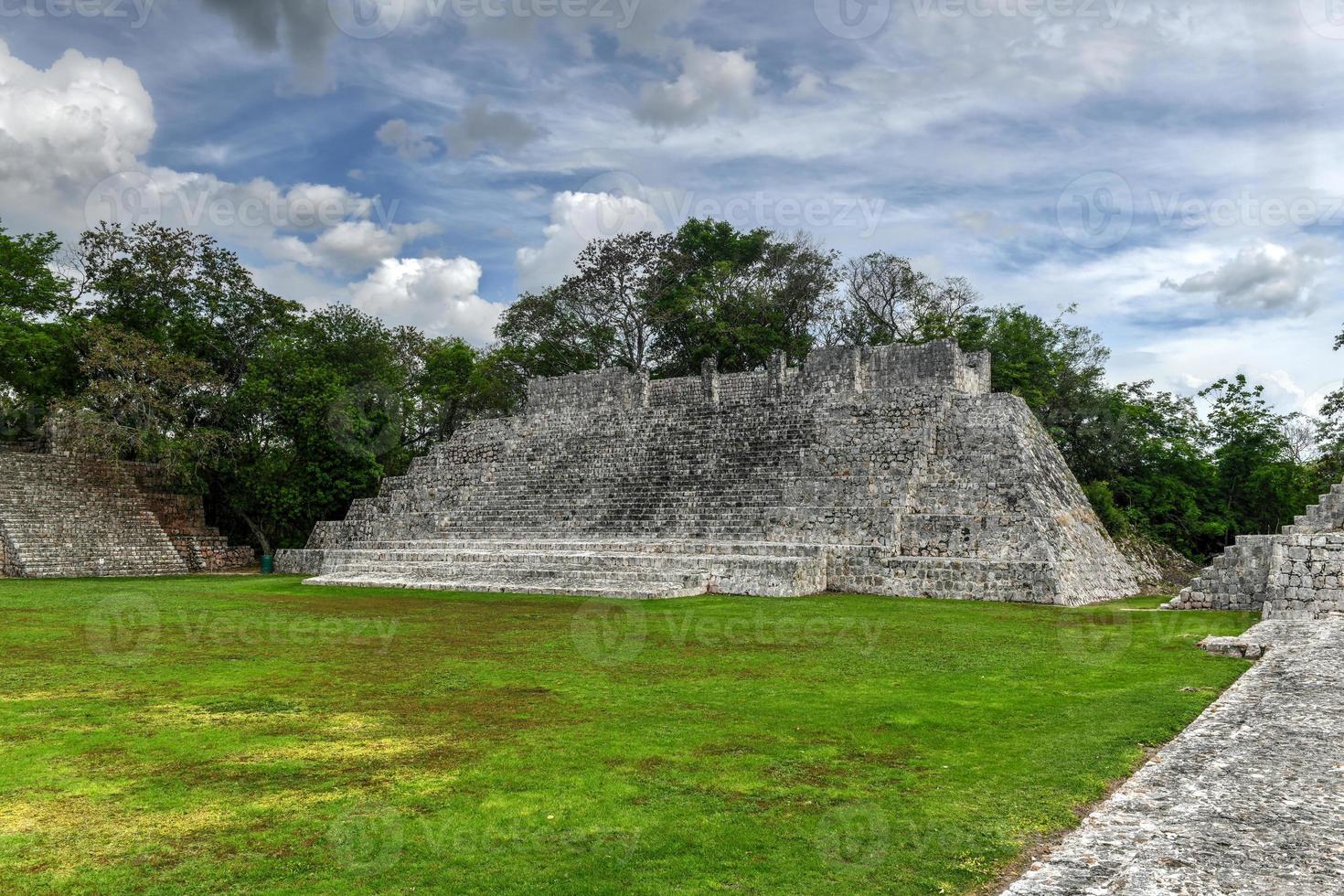 Edzna is a Maya archaeological site in the north of the Mexican state of Campeche. Temple of the moon. photo