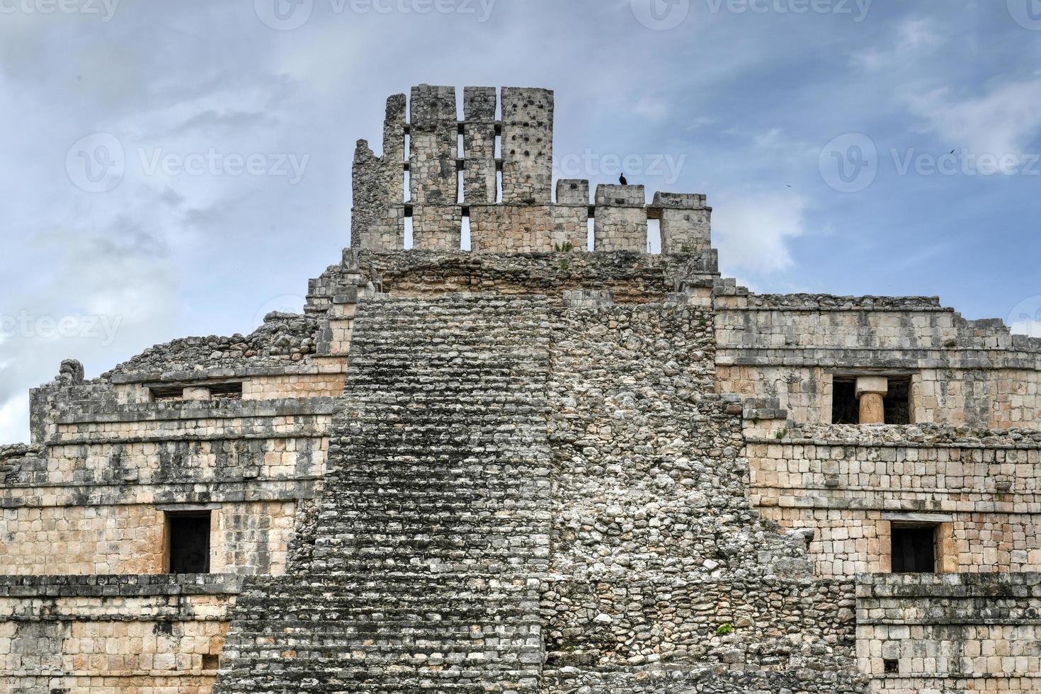 Edzna is a Maya archaeological site in the north of the Mexican state of Campeche. Building of Five Floors. photo