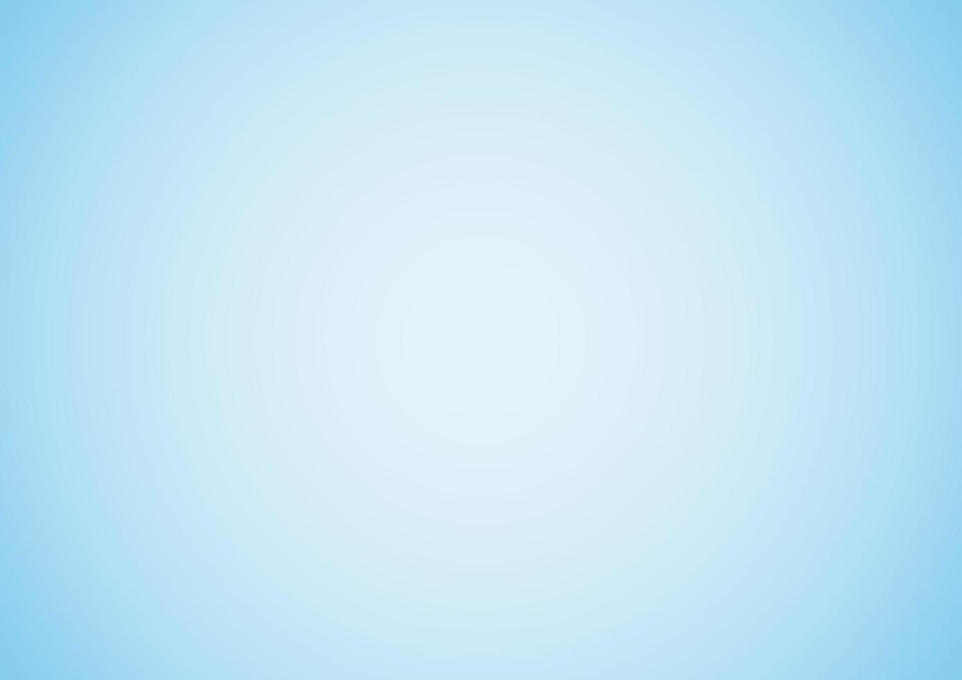 Sky blue gradient background. Soft, plain, light blue and white radial smooth wallpaper. Vector illustration design. EPS 10.