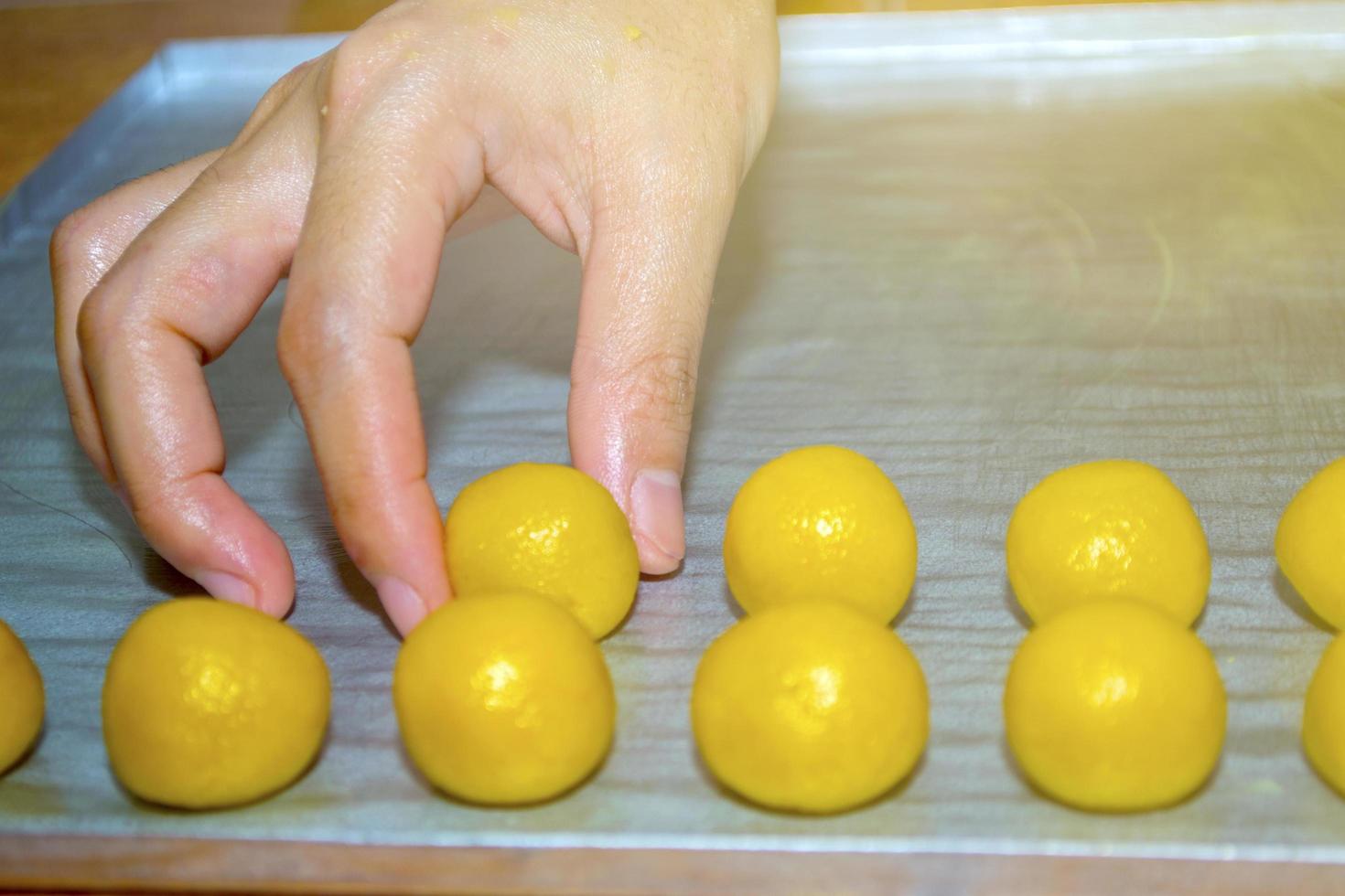making nastar pastries during the month of Ramadan photo