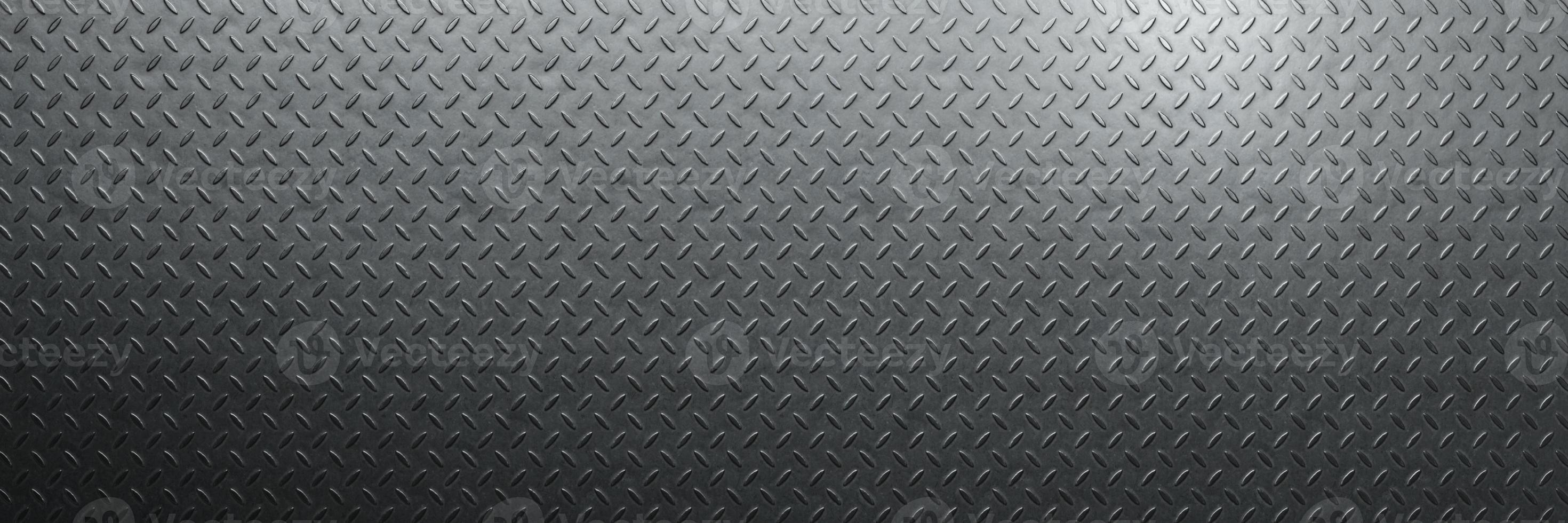 Diamond plate metal background. Brushed metallic texture. 3d rendering photo