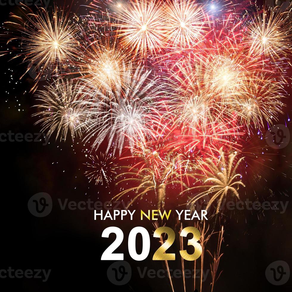 Happy New Year Background. Start to 2023. 3D illustration photo