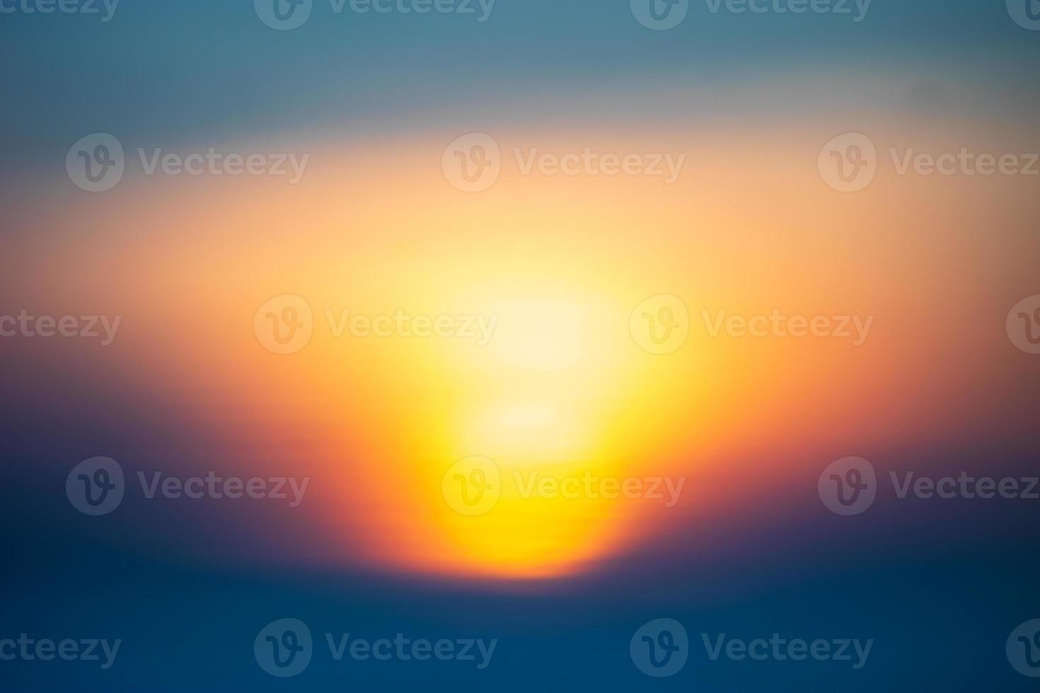Blurry sunset sky. Abstract nature background photo