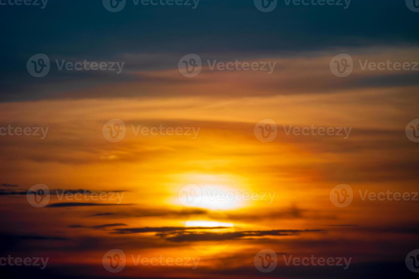 Golden hour sunset sky. Abstract nature background photo