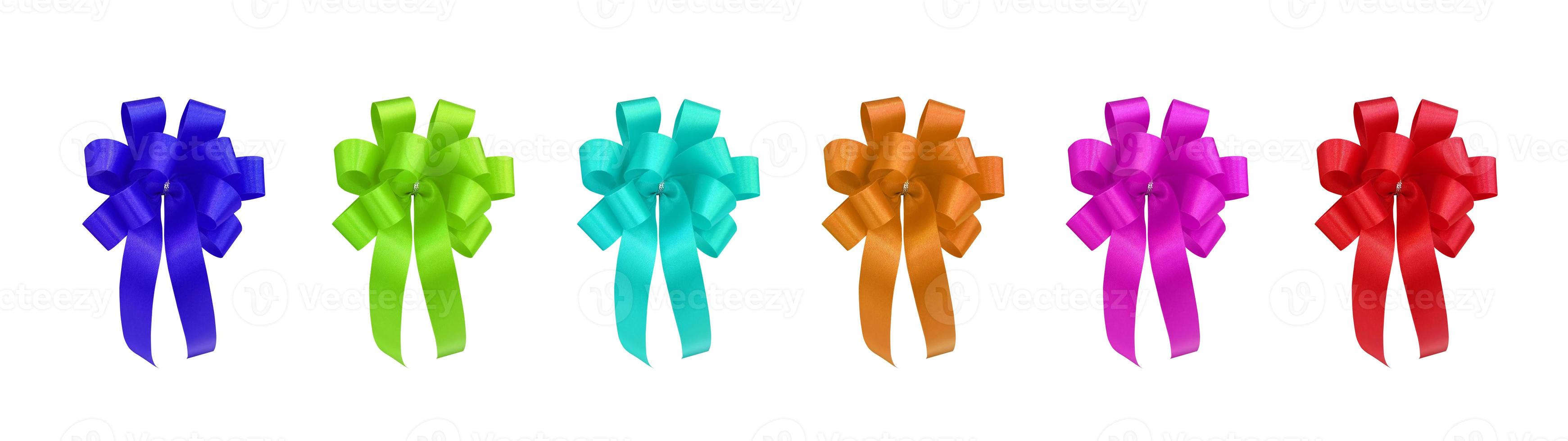 Set of gift bows isolated on white background. 16656508 Stock Photo at