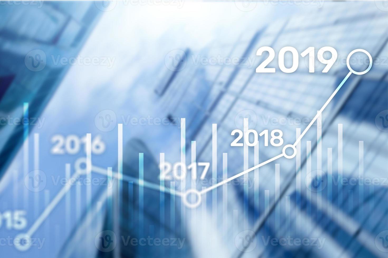 2019 Plan for Financial growth. Business and investment concept photo