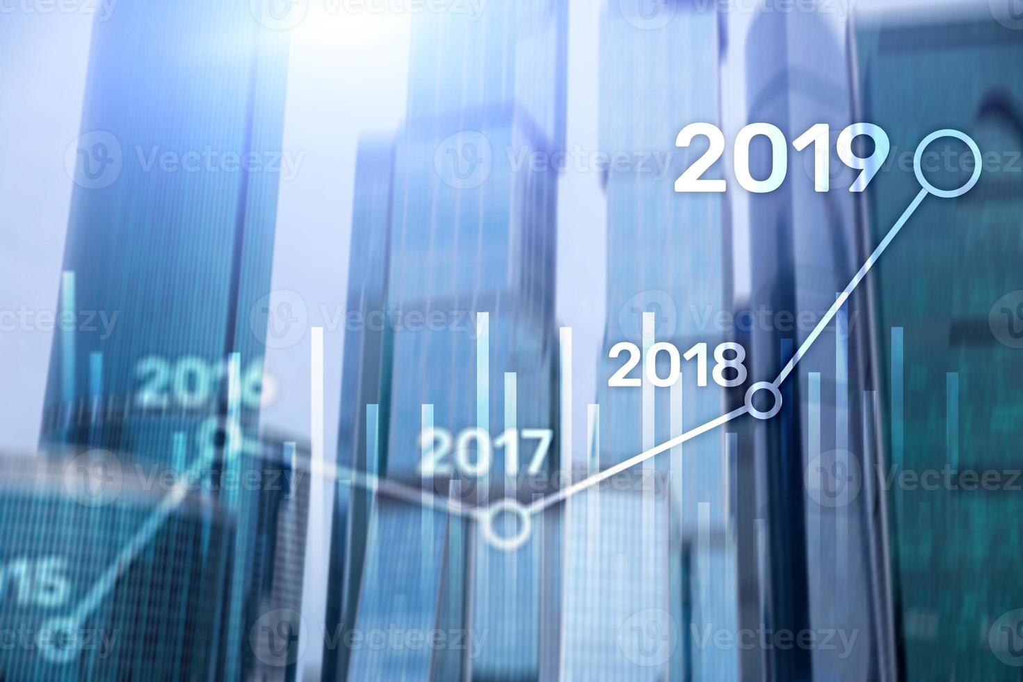 2019 Plan for Financial growth. Business and investment concept. photo