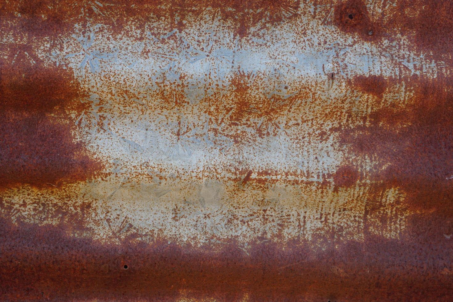 Old decayed zinc background with rust photo