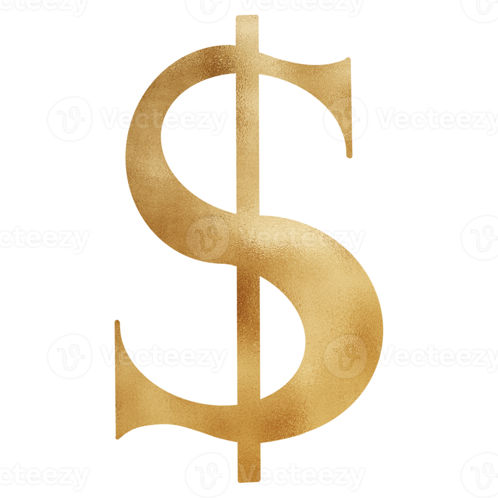 Golden Dollar Sign png